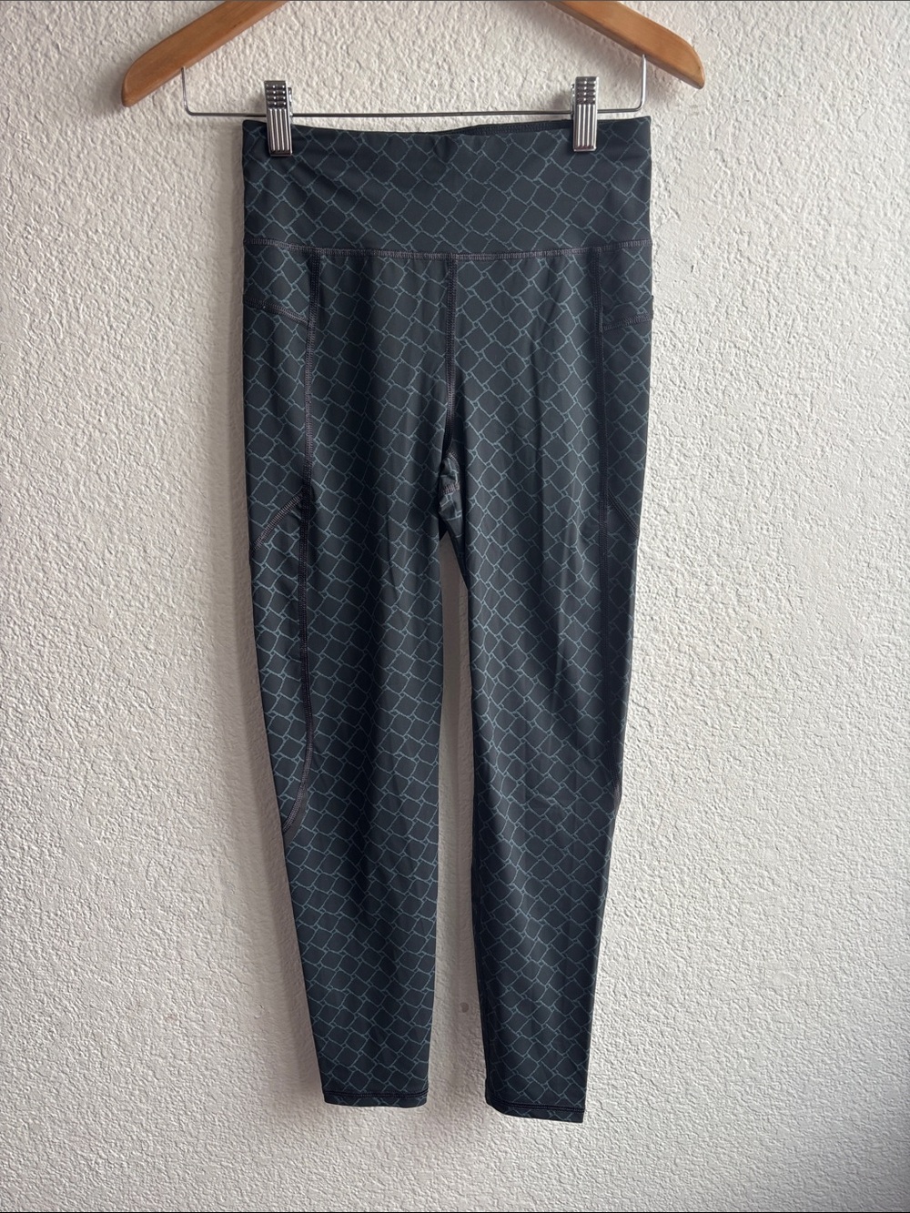 Sweaty Betty Womens Patterned High Waist Leggings Black Gray Mermaidcore XS